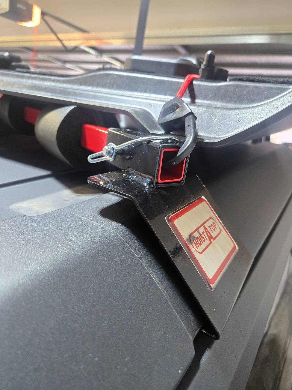 Ford Bronco Hoist a Top for 2 Door Installed 20250630_081915