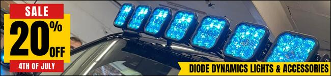 Ford Bronco 4TH OF JULY SALES | LED Lights, Air Compressors, Fishing Rod Holders & More banner-diode-dynamics-lights-accessories