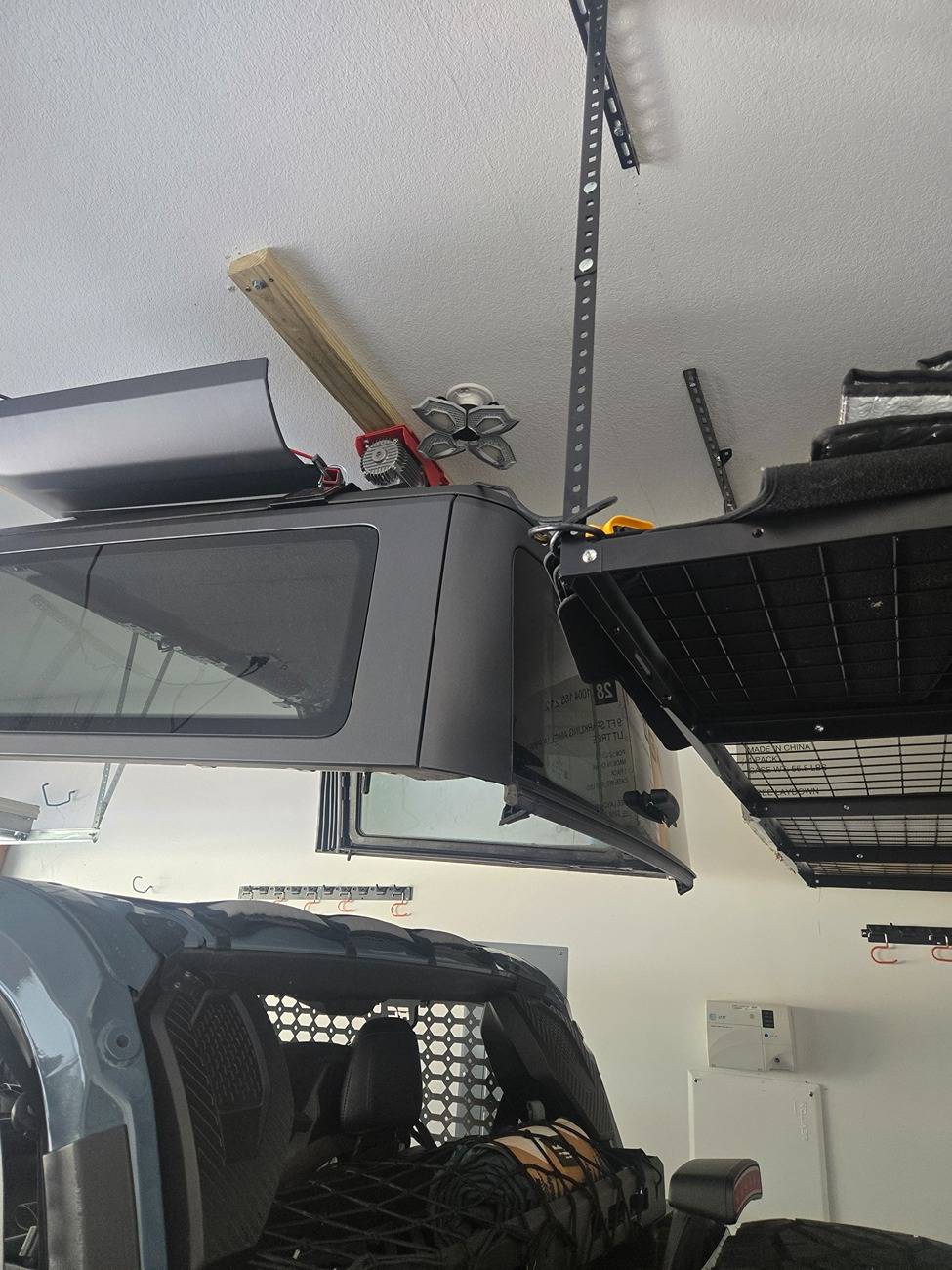 Ford Bronco Hoist a Top for 2 Door Installed 20250701_164832