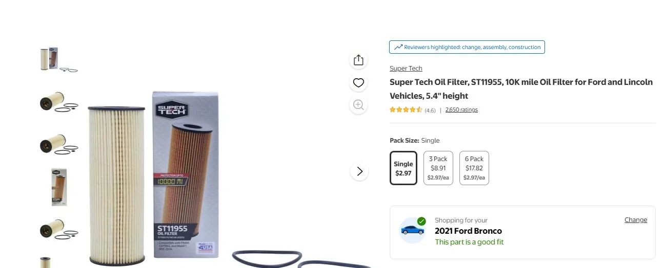 Ford Bronco Supertech Filter 1751582369196-g8