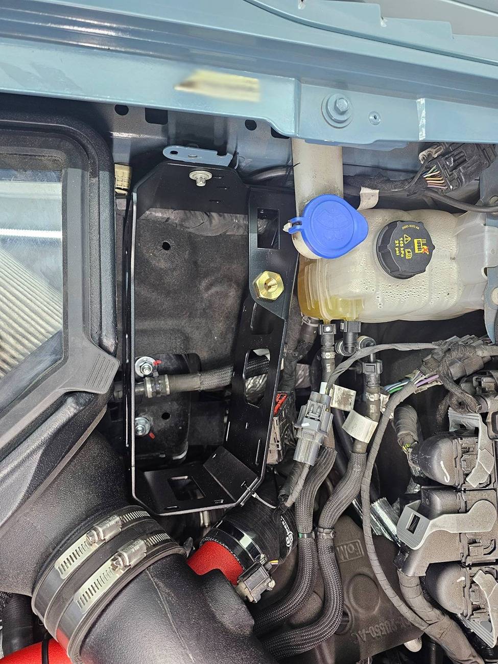 Ford Bronco ARB twin compressor installed with Grimm speed bracket sketch-1751591866014