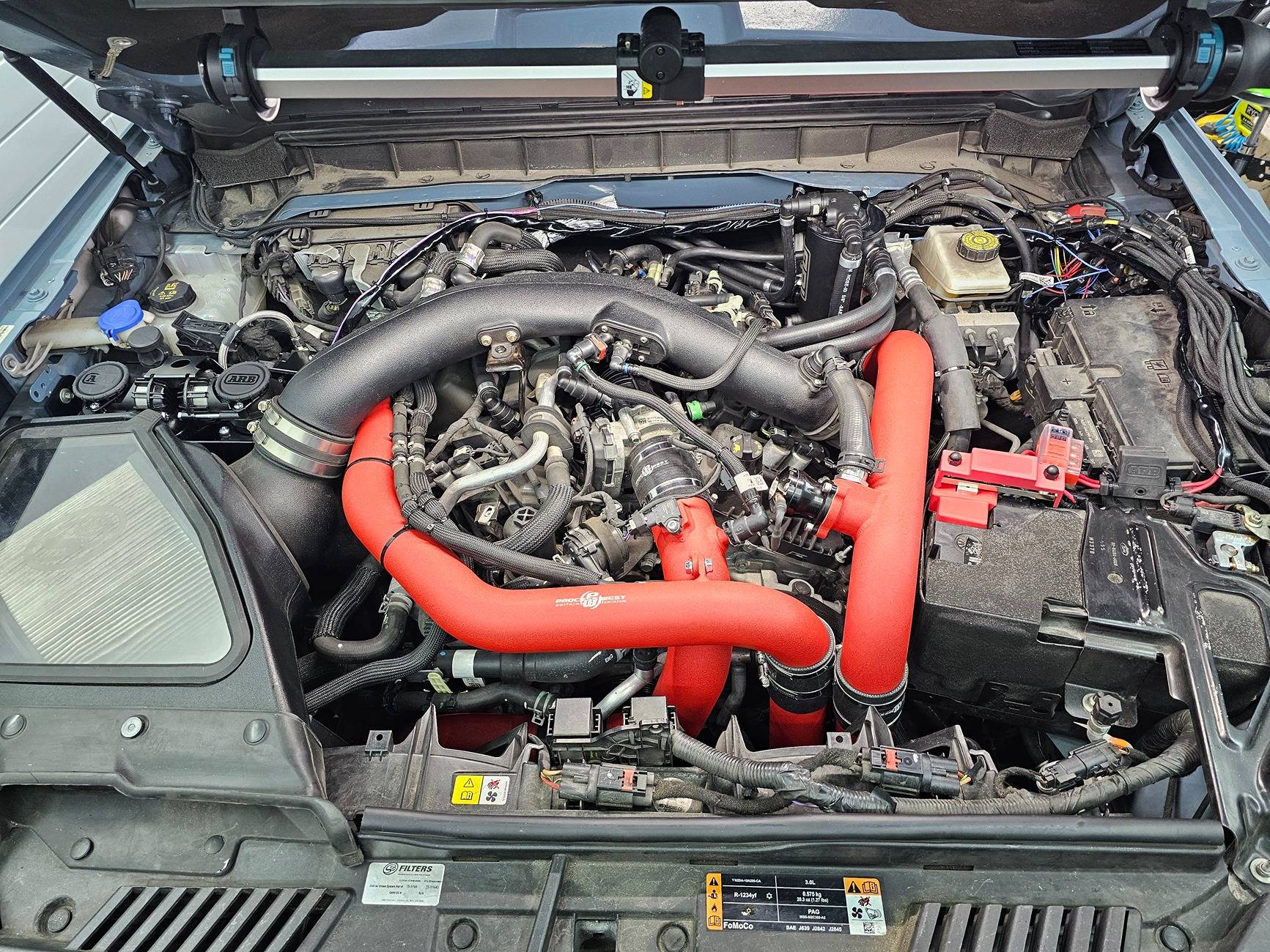 Ford Bronco ARB twin compressor installed with Grimm speed bracket 20250704_112755