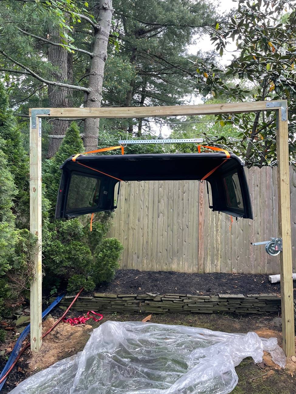 Ford Bronco Hoist a Top for 2 Door Installed IMG_1188