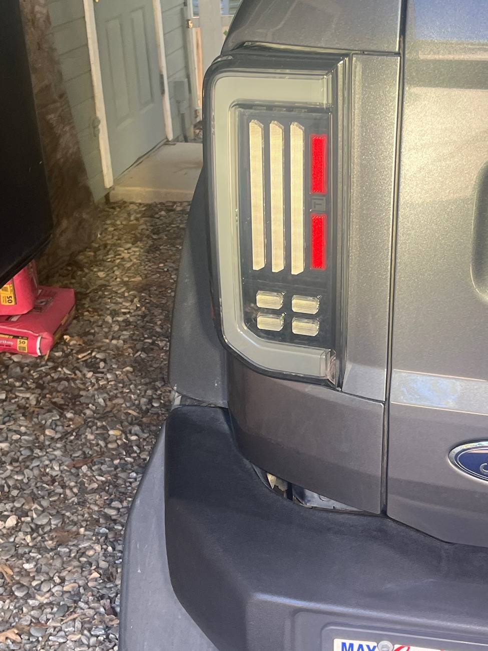 Ford Bronco Form LED (smoked) Tail Lights Installed image