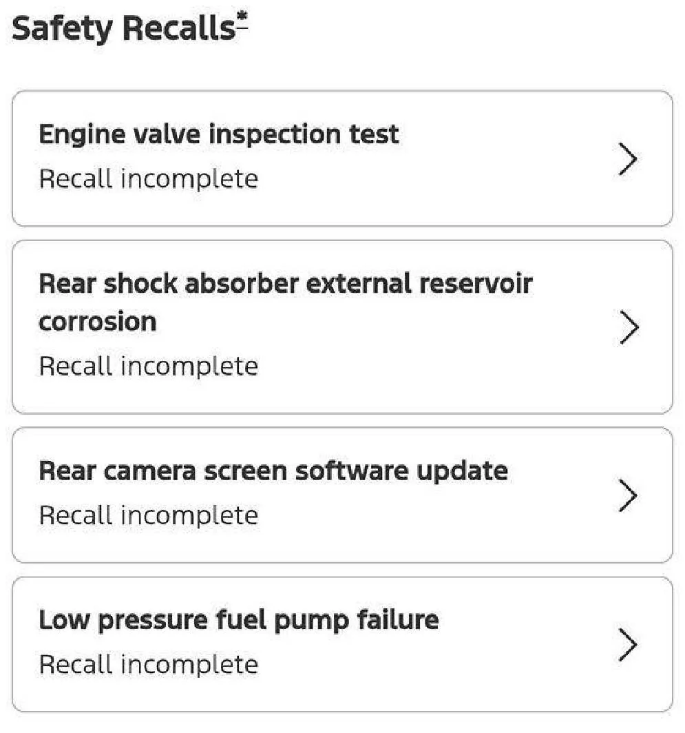Ford Bronco Low pressure fuel pump failure - recall q16QUDM