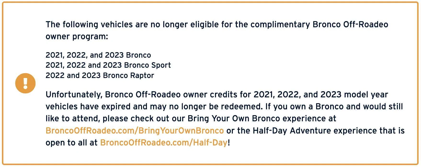 Ford Bronco Getting Off Roadeo Expiration Date Extended? Any Luck? 1752082346349-j