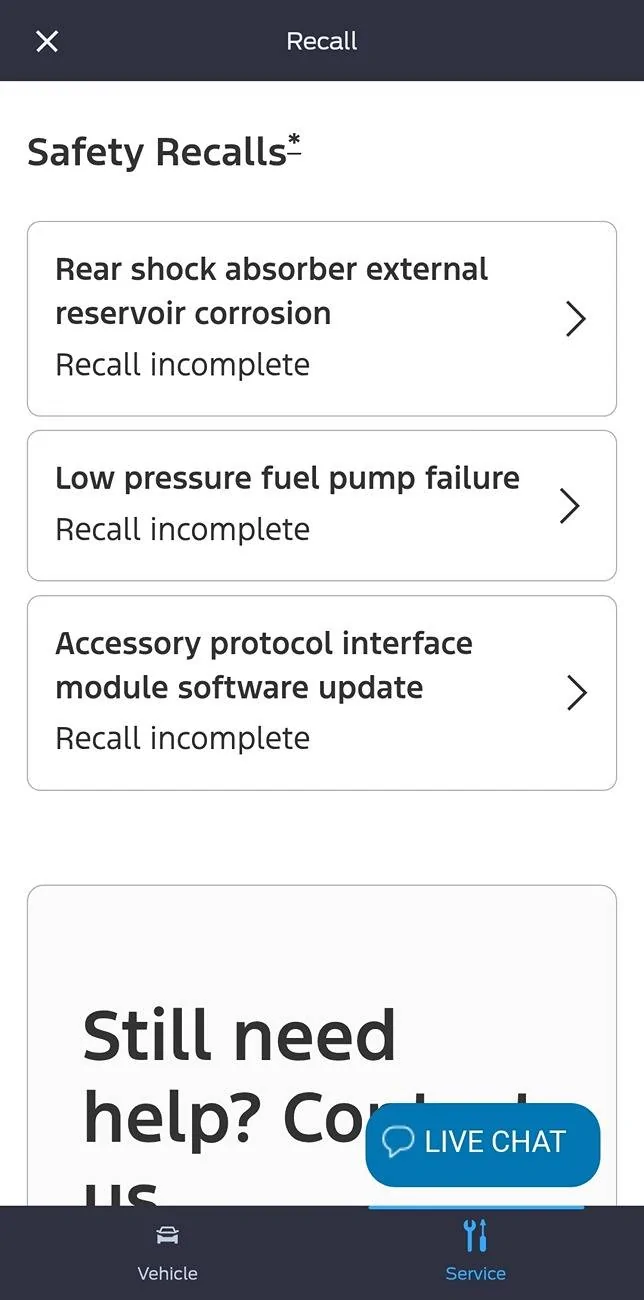 Ford Bronco Low pressure fuel pump failure - recall Screenshot_20250709_154100_FordPass