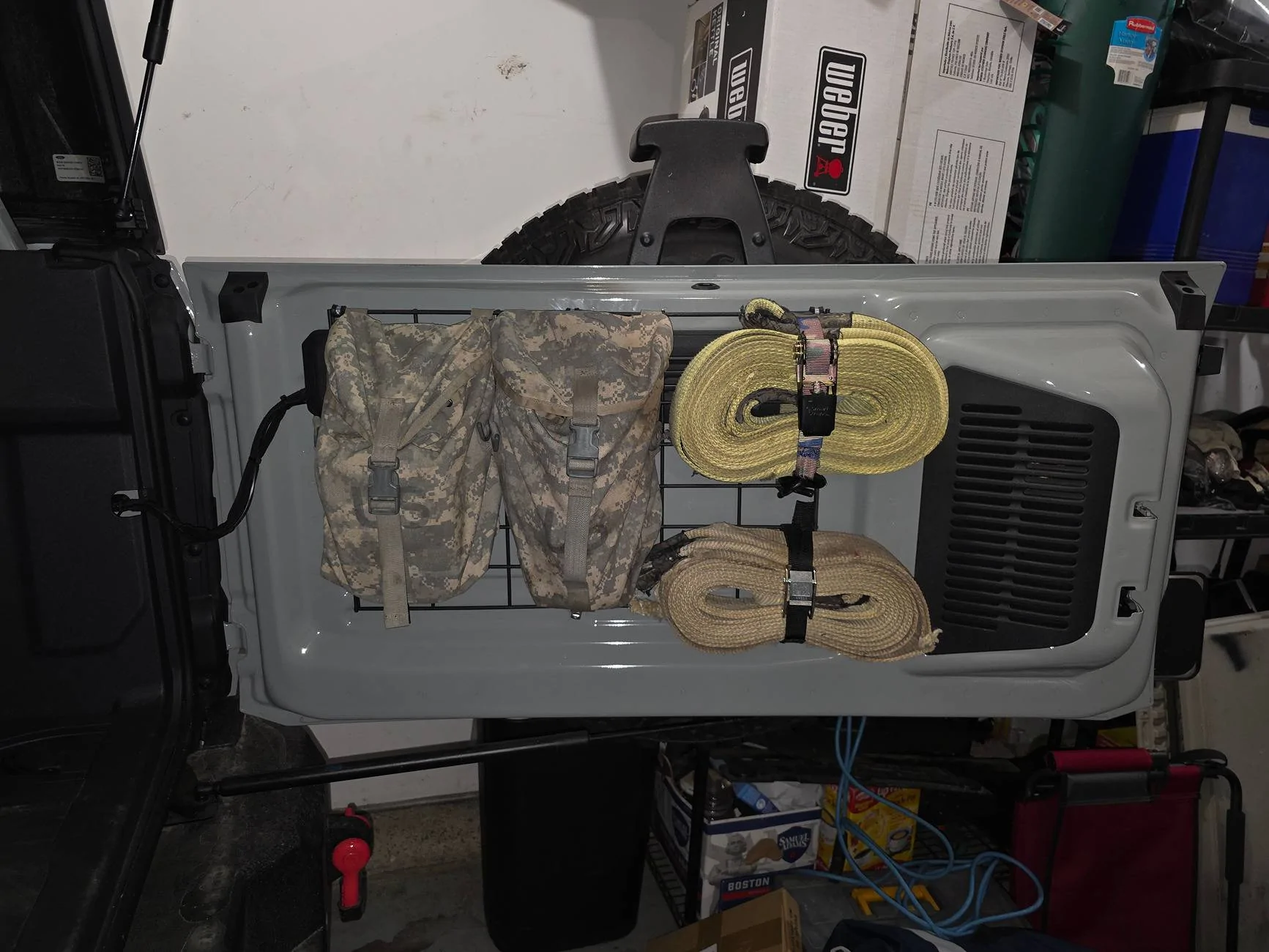 Ford Bronco DIY tailgate rack 20250710_181340
