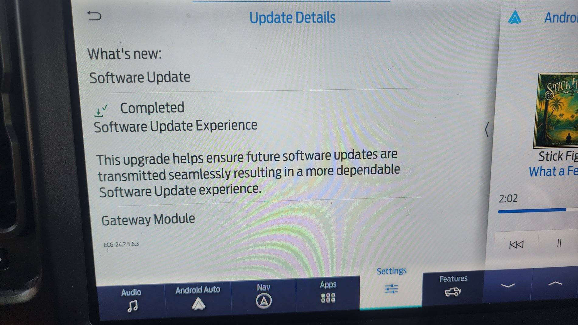 Ford Bronco Software update to provide improvements of software updates. 1000037622