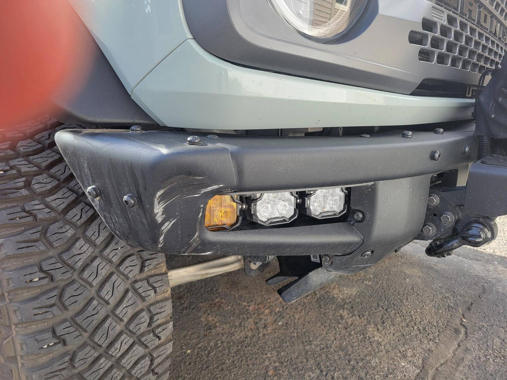 Ford Bronco Modular bumper endcaps $199 Mod bumper dent