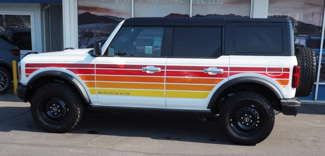 Ford Bronco Suck it haters, I'm free wheelin! (2025 Free Wheeling Bronco in white + black painted top) photo_2025-07-14_06-34-57