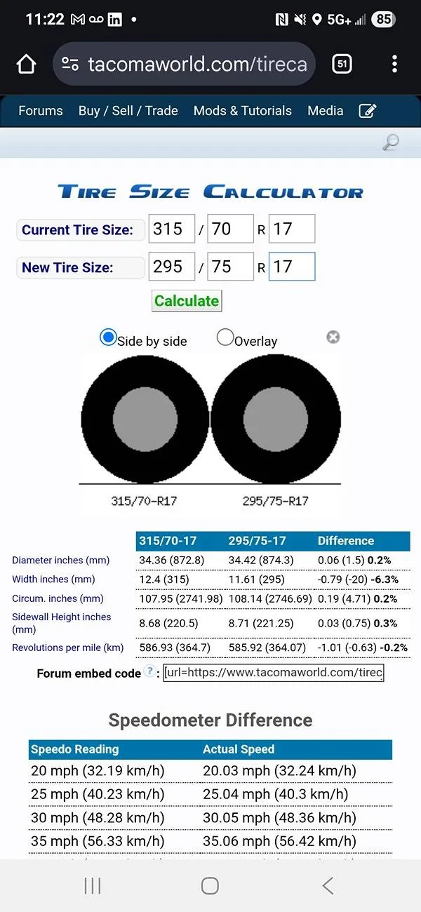 Ford Bronco ISO tire suggestions 1000007305