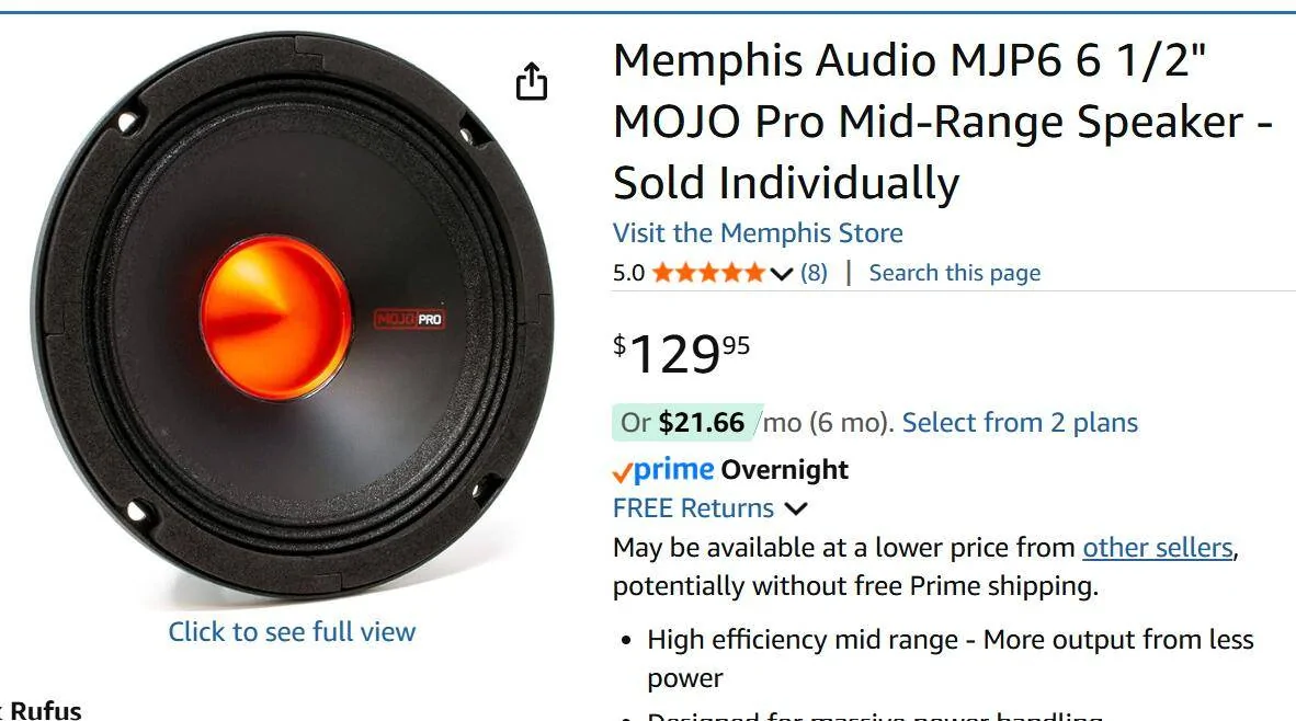 Ford Bronco Speaker mounting bracket adapter for the kick panels? Screenshot 2025-07-17 102026
