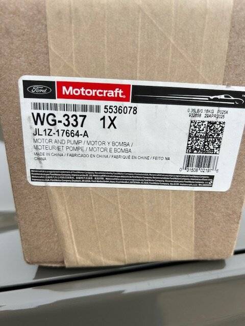 Ford Bronco No washer spray pump number