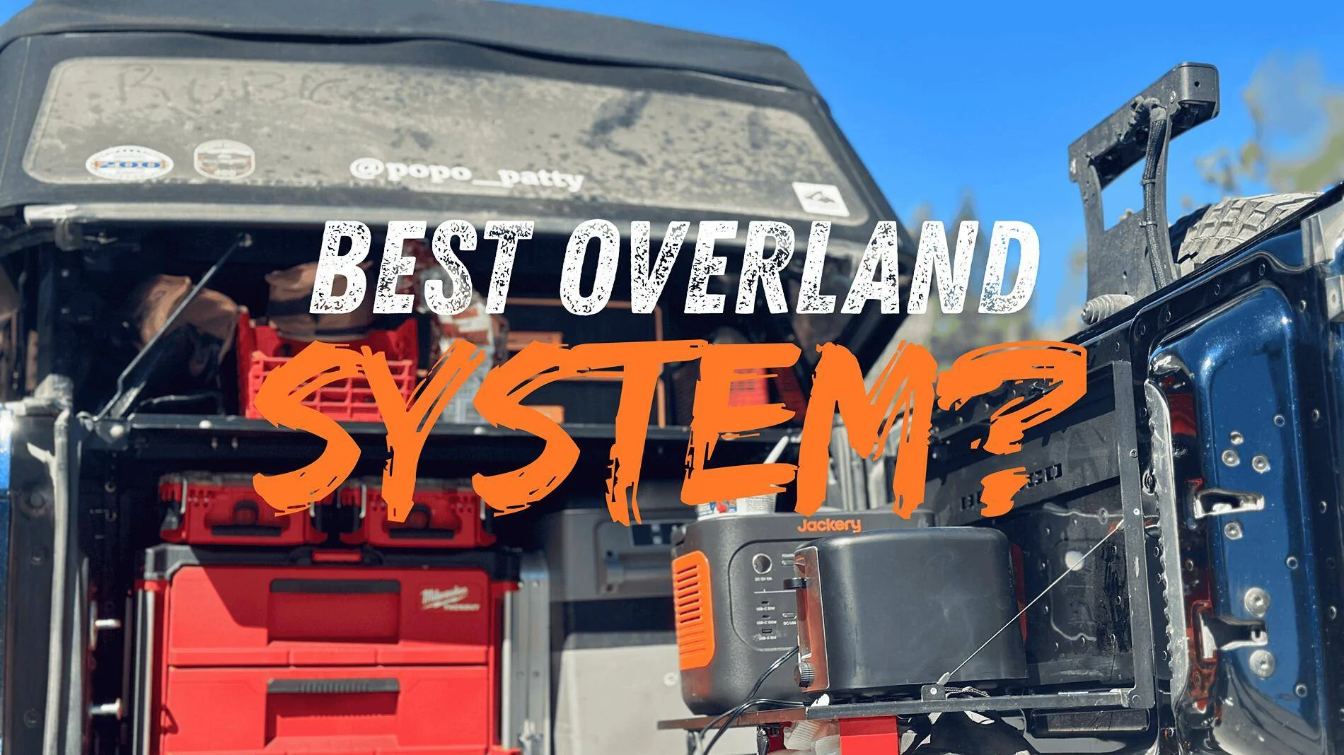 Ford Bronco Milwaukee Pack-Out + Electric Cooking Solution BEST BRONCOJEEP OVERLAND SETUP