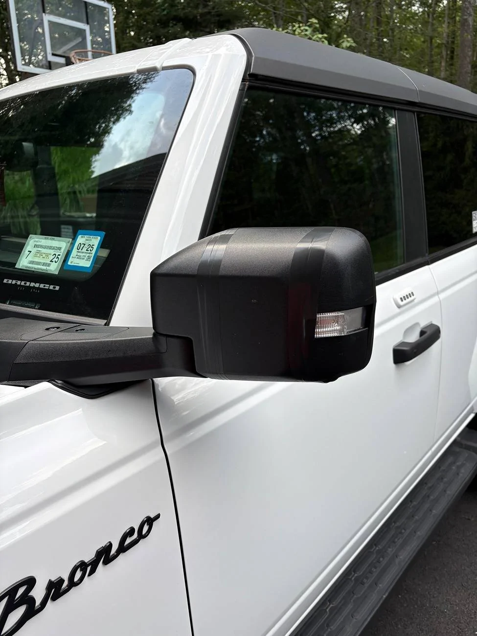 Ford Bronco Busted Driver Side Mirror on 2023 Wildtrak Mirror 1
