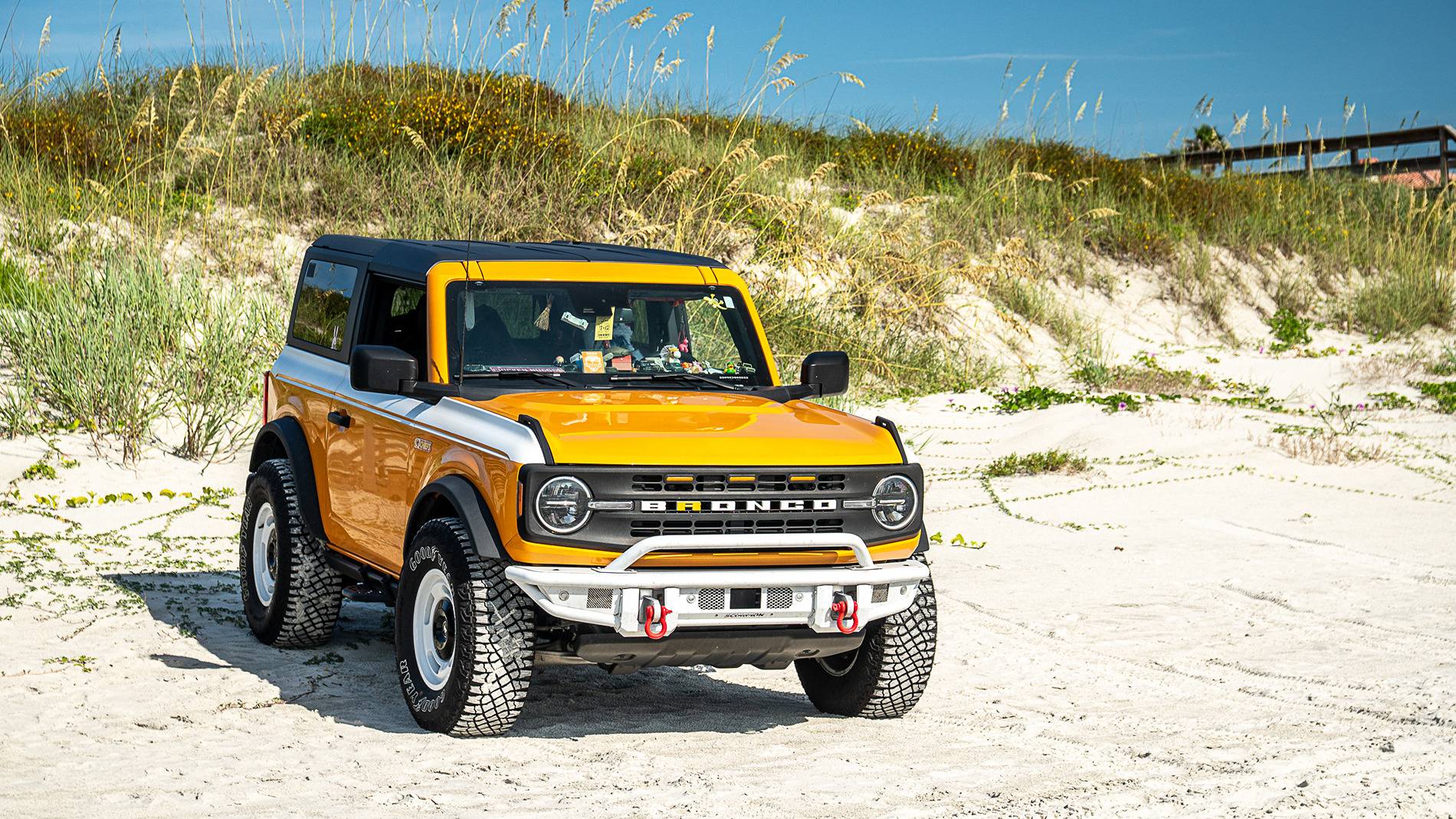 Ford Bronco Christmas In July: 203 Broncos gather on St Augustine Beach, Florida DSC09223