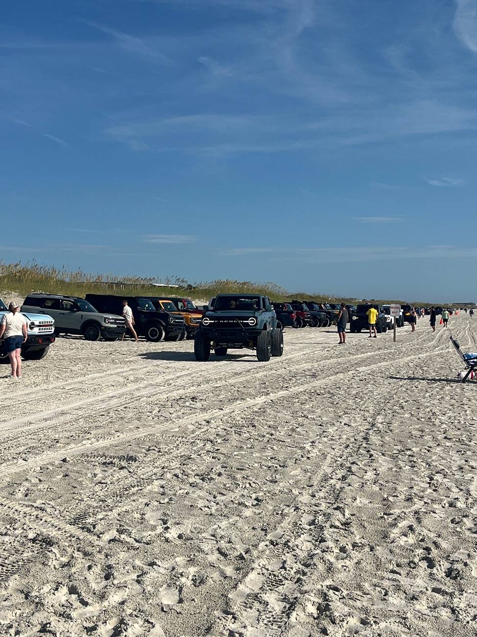 Ford Bronco Christmas In July: 203 Broncos gather on St Augustine Beach, Florida IMG_3184