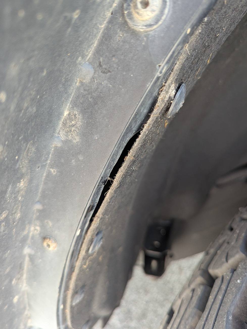 Ford Bronco Inner fender liner gap - ok? 1000028903