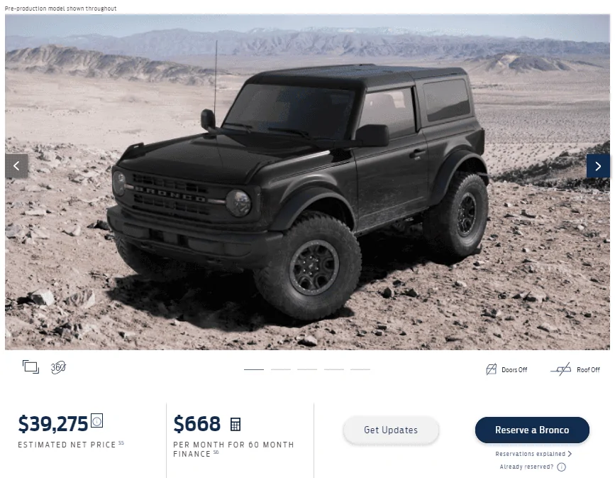 Ford Bronco Big Bend Vs Base 1609463110292