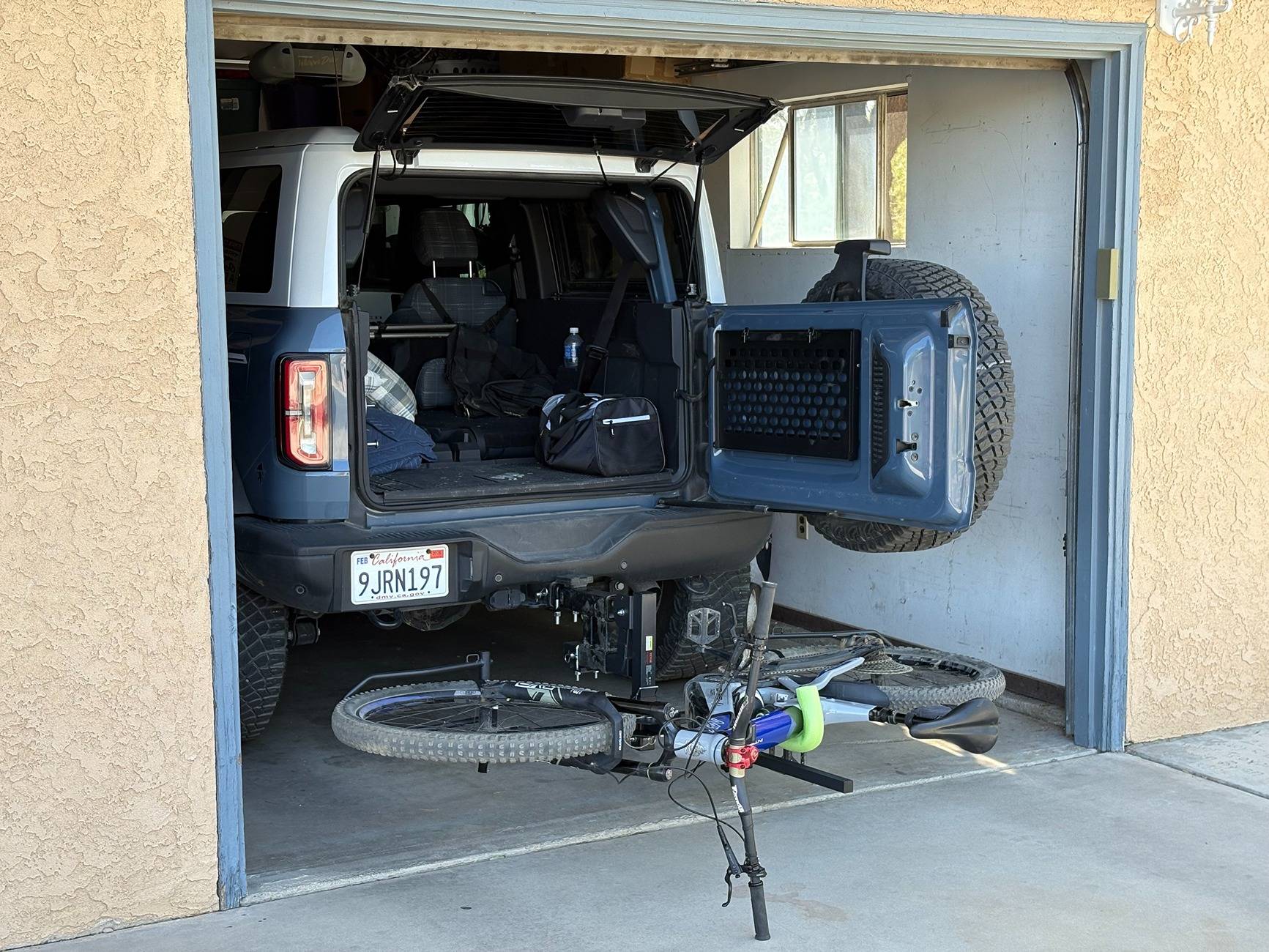 Ford Bronco Hitch extender installed - allows opening tailgate with a bike rack on IMG_1599(1).JPEG