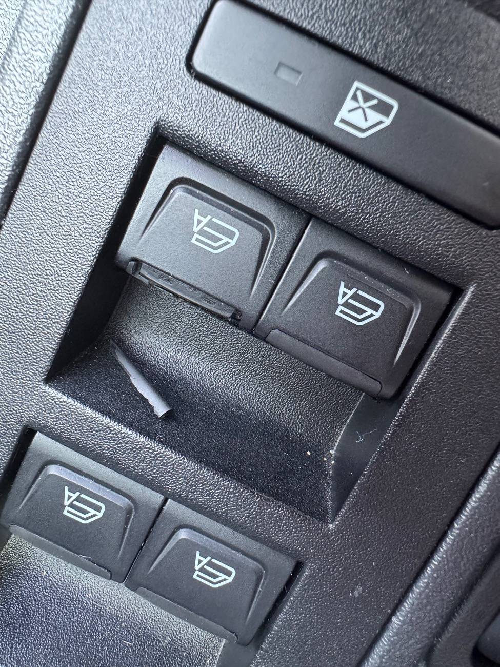 Ford Bronco Rubber breaking around window controls IMG_3012