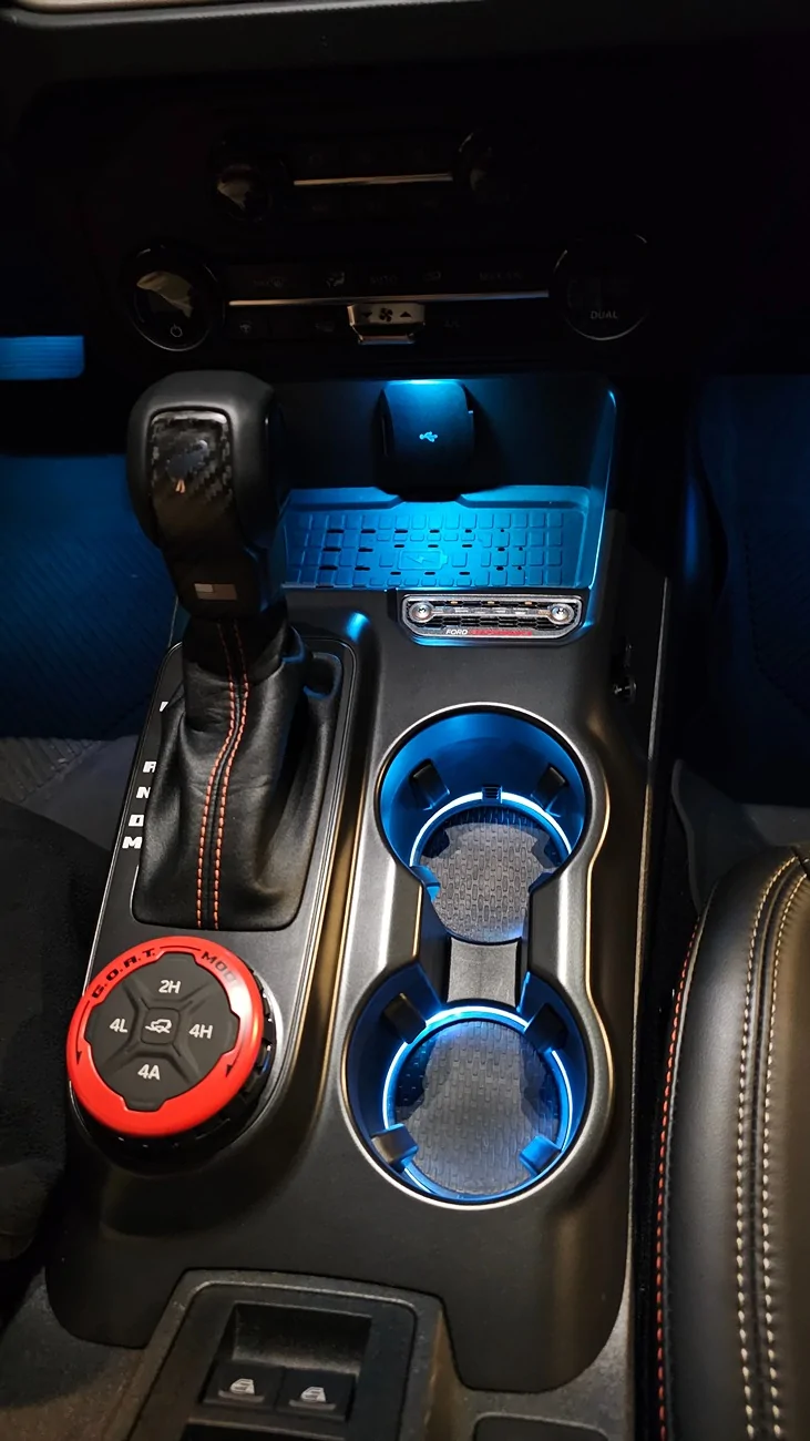Ford Bronco Color changing ambient lighting using Ford OEM parts 1000029195