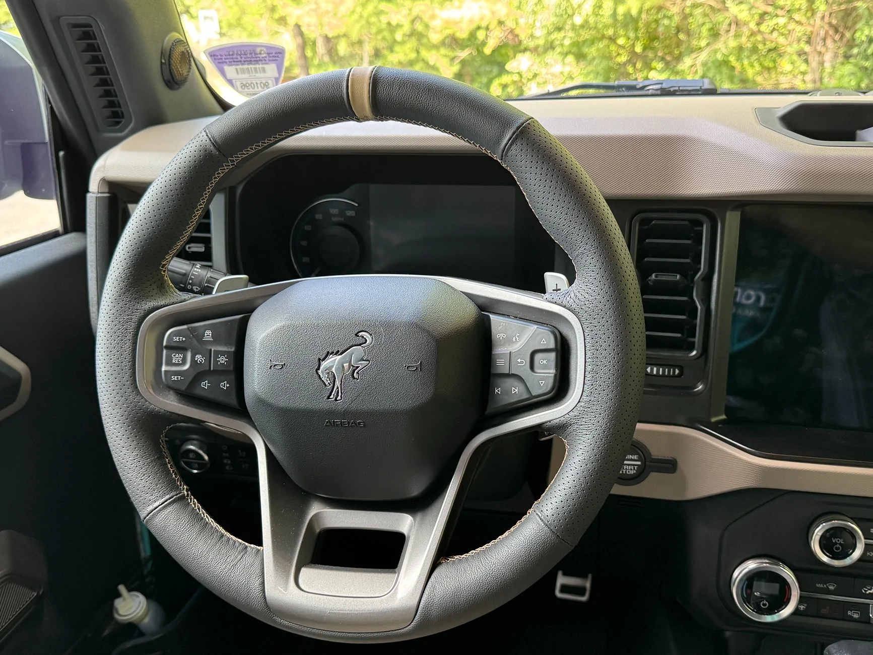 Ford Bronco DIY: Bronco Raptor Paddle Shifters on Standard Steering Wheel IMG_0602