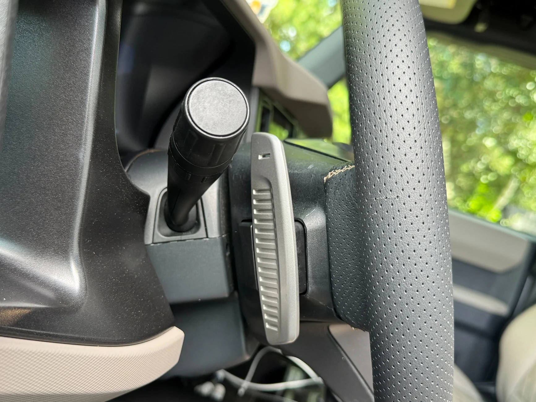 Ford Bronco DIY: Bronco Raptor Paddle Shifters on Standard Steering Wheel IMG_0603