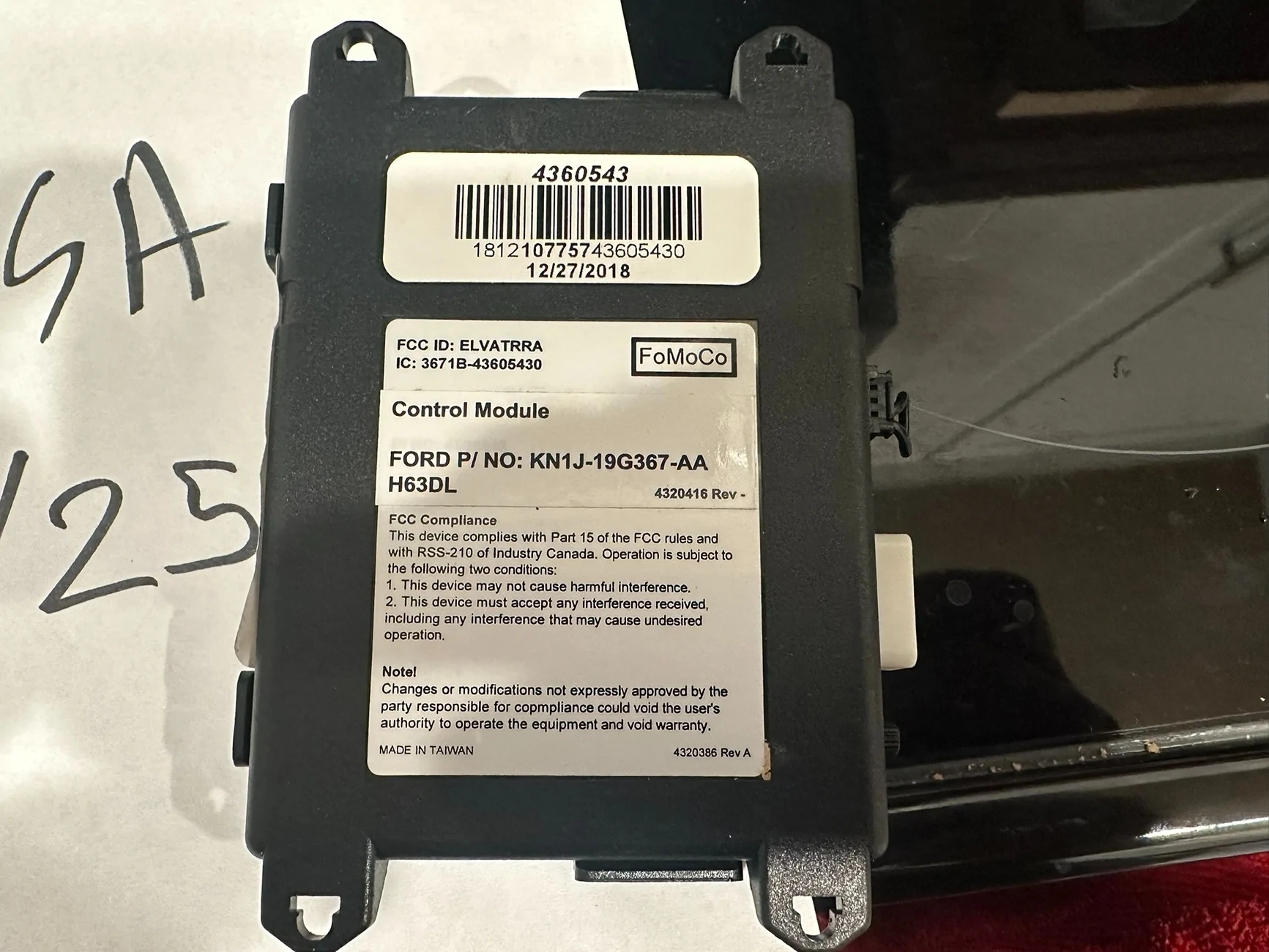 Ford Bronco Perimeter Plus Vehicle Security System - $125 shipped. IMG_1007