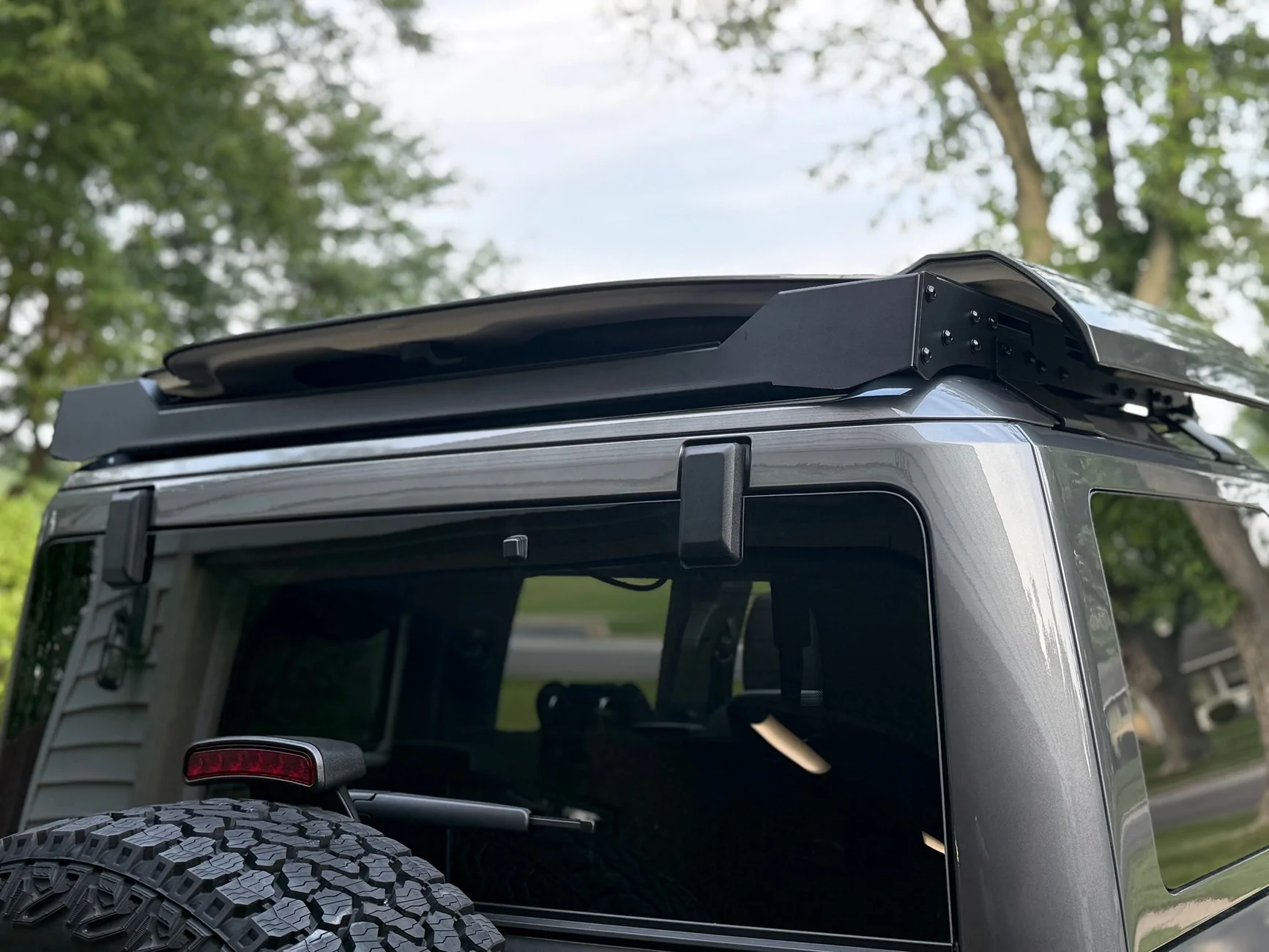 Ford Bronco EZ 4x4 rack installed IMG_7980