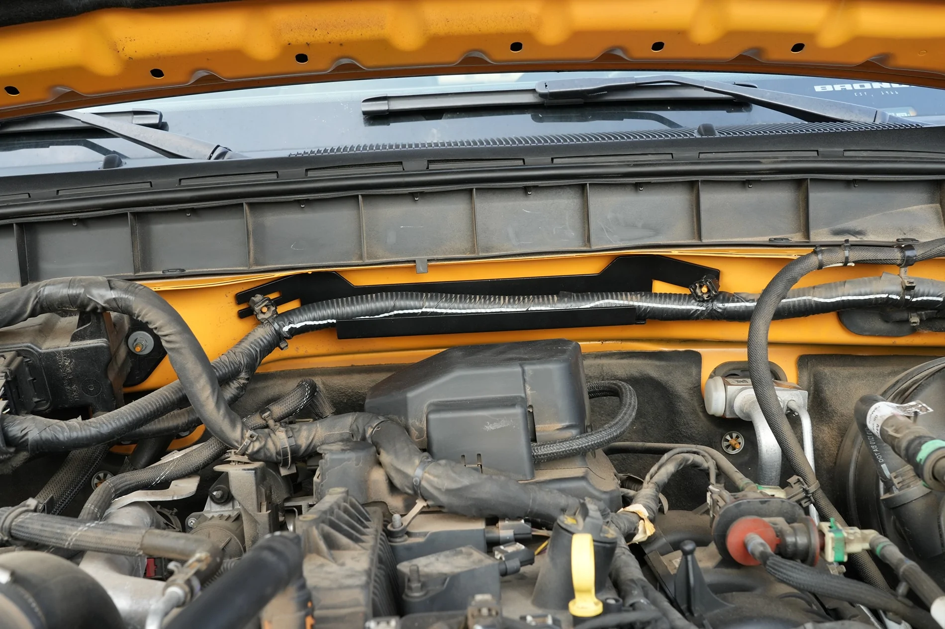 Ford Bronco Mabett New Product Release| Under-Hood Wiring Harness Bracket Kit DSC07356