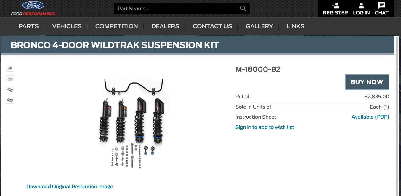 Ford Bronco HOSS 3.0 Suspension Kits - Now available from Ford Performance! 1754616120420-b7
