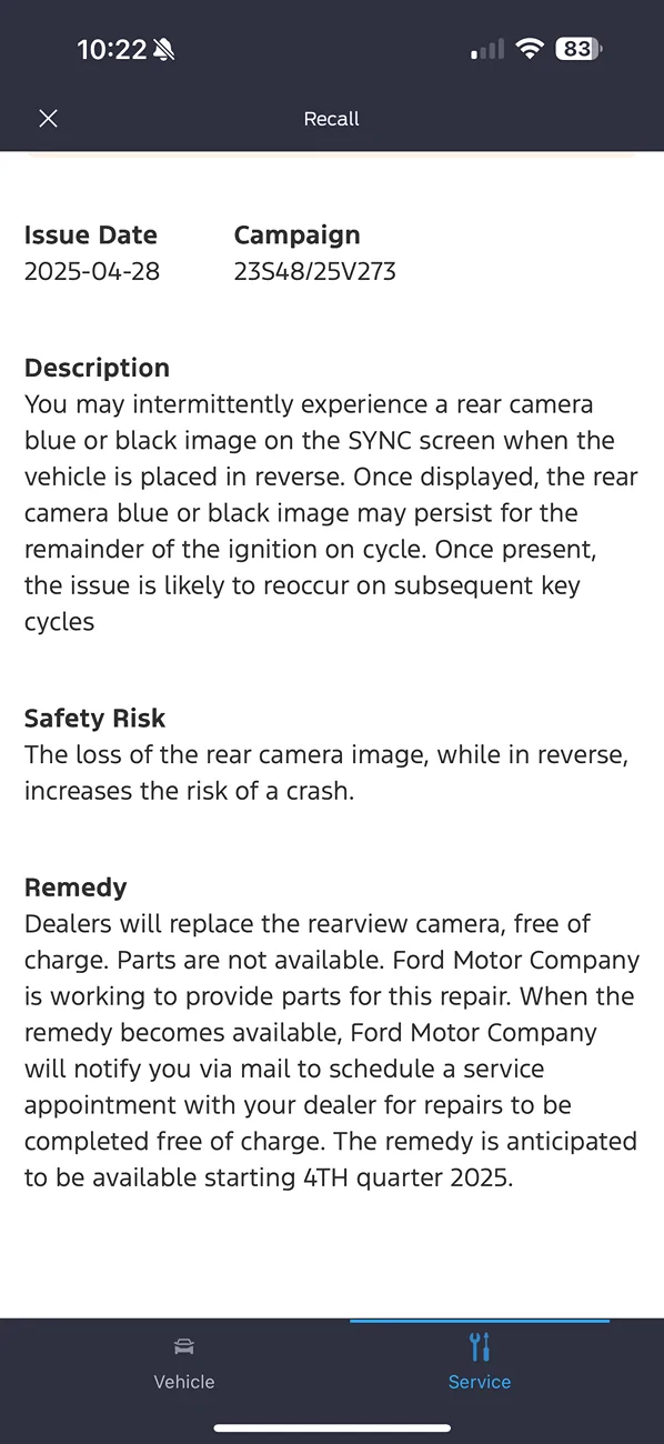 Ford Bronco Backup Cam Recall gone? IMG_8369