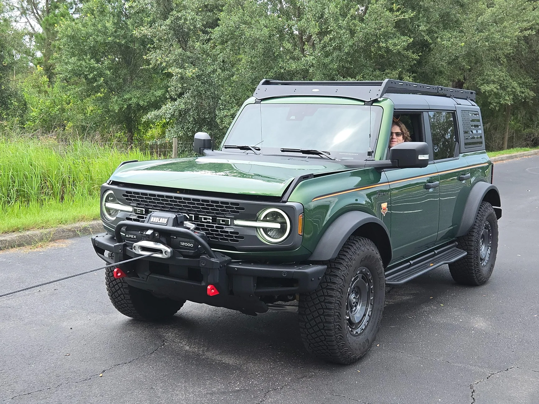 Ford Bronco Pics of your front bumper and winch set up 20250704_151555
