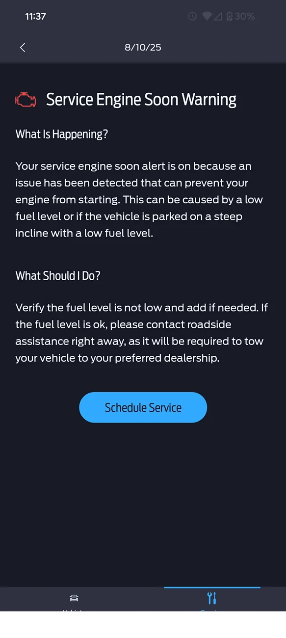 Ford Bronco Low pressure fuel pump failure - recall Screenshot_20250810-233732