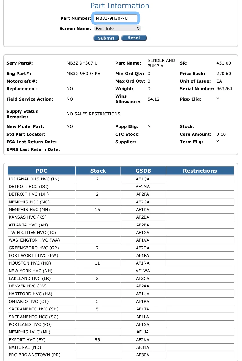 Ford Bronco Low pressure fuel pump failure - recall IMG_8299