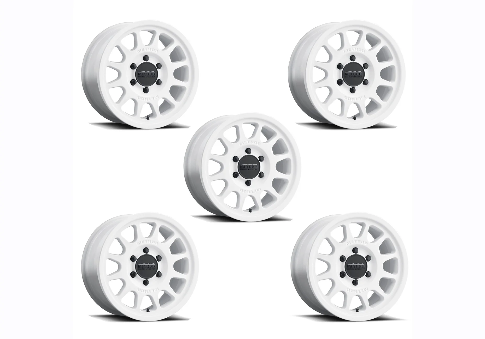 Ford Bronco New: Oxford White Method Wheel Kit from Ford Performance Parts M-1007K-M1785W_V3
