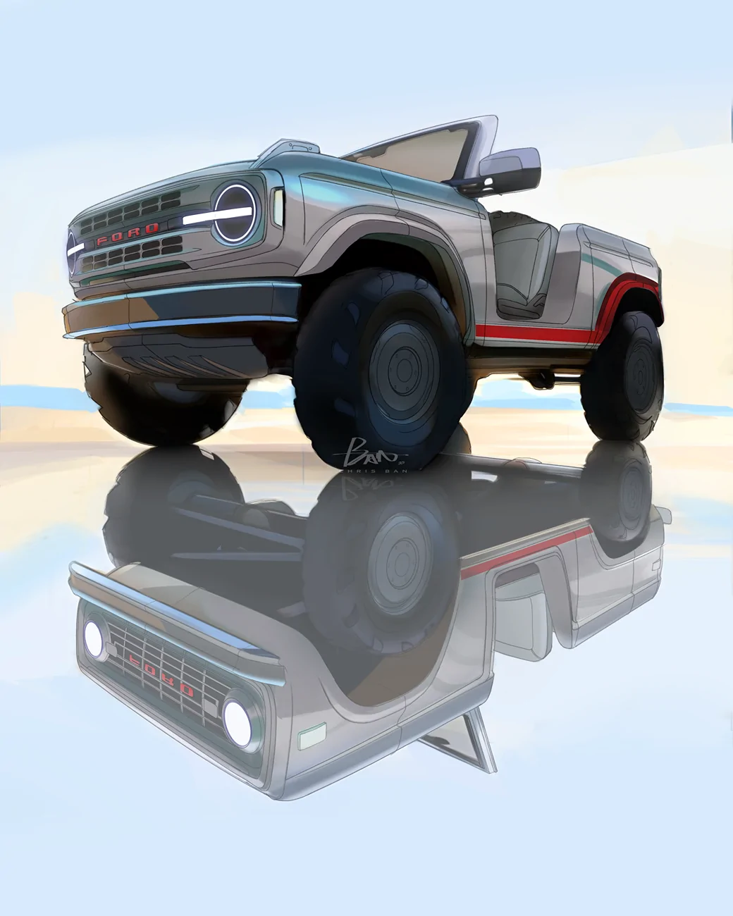 Ford Bronco Bronco Roadster Concept : Continuing the 60th Anniversary Observance Bronco-Roadster-Concept-Design-Sketch-02_5094