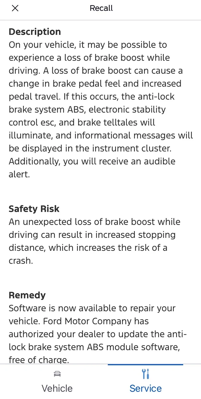 Ford Bronco Electric Brake Booster Recall IMG_3050