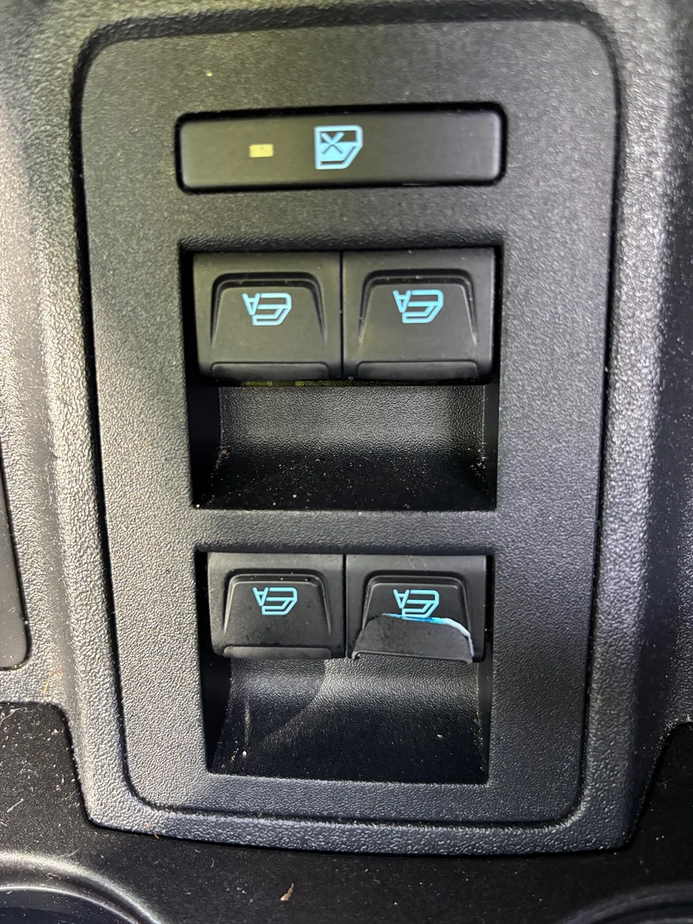 Ford Bronco Rubber breaking around window controls IMG_2478