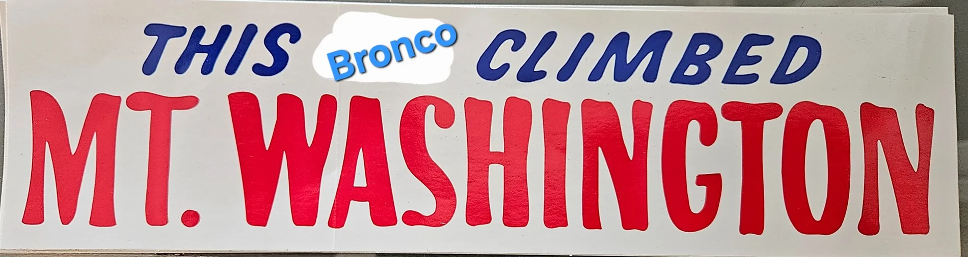 Ford Bronco Topless up Mt. Washington 1000017005