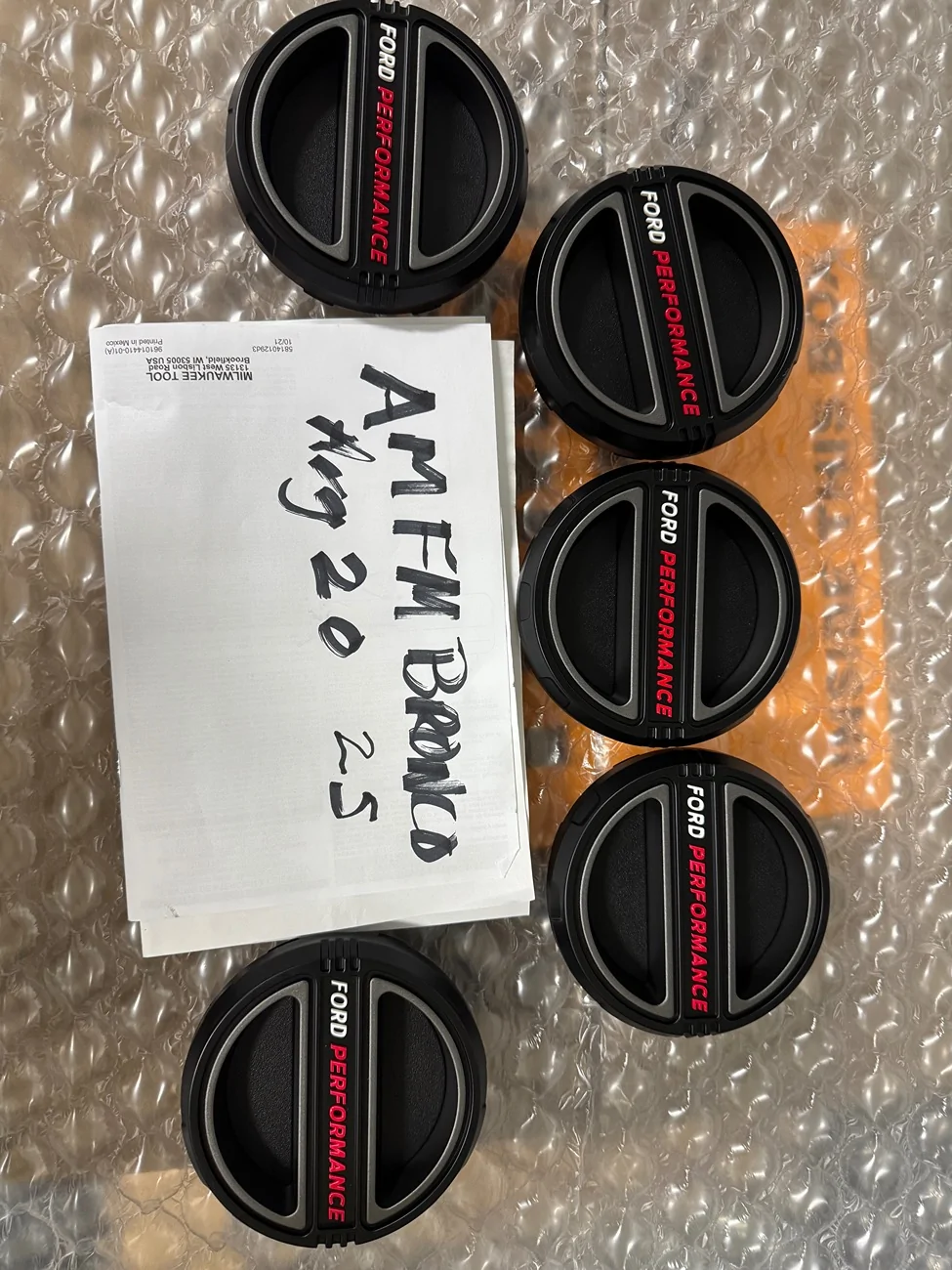 Ford Bronco Ford Performance Wheel Center Caps for Method Wheels $200 IMG_3254