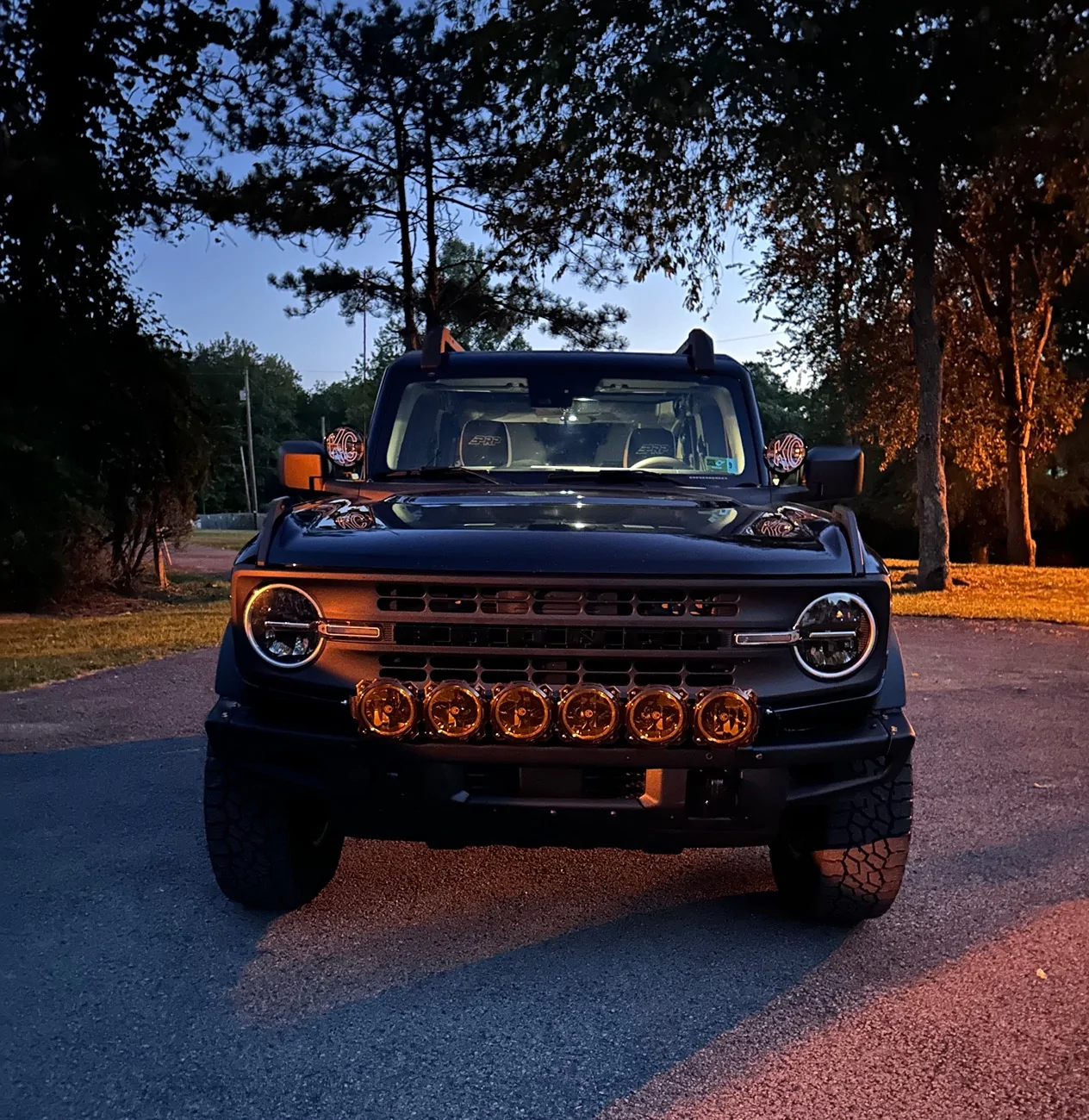 Ford Bronco Ditch Lights - Large vs. Small IMG_2756