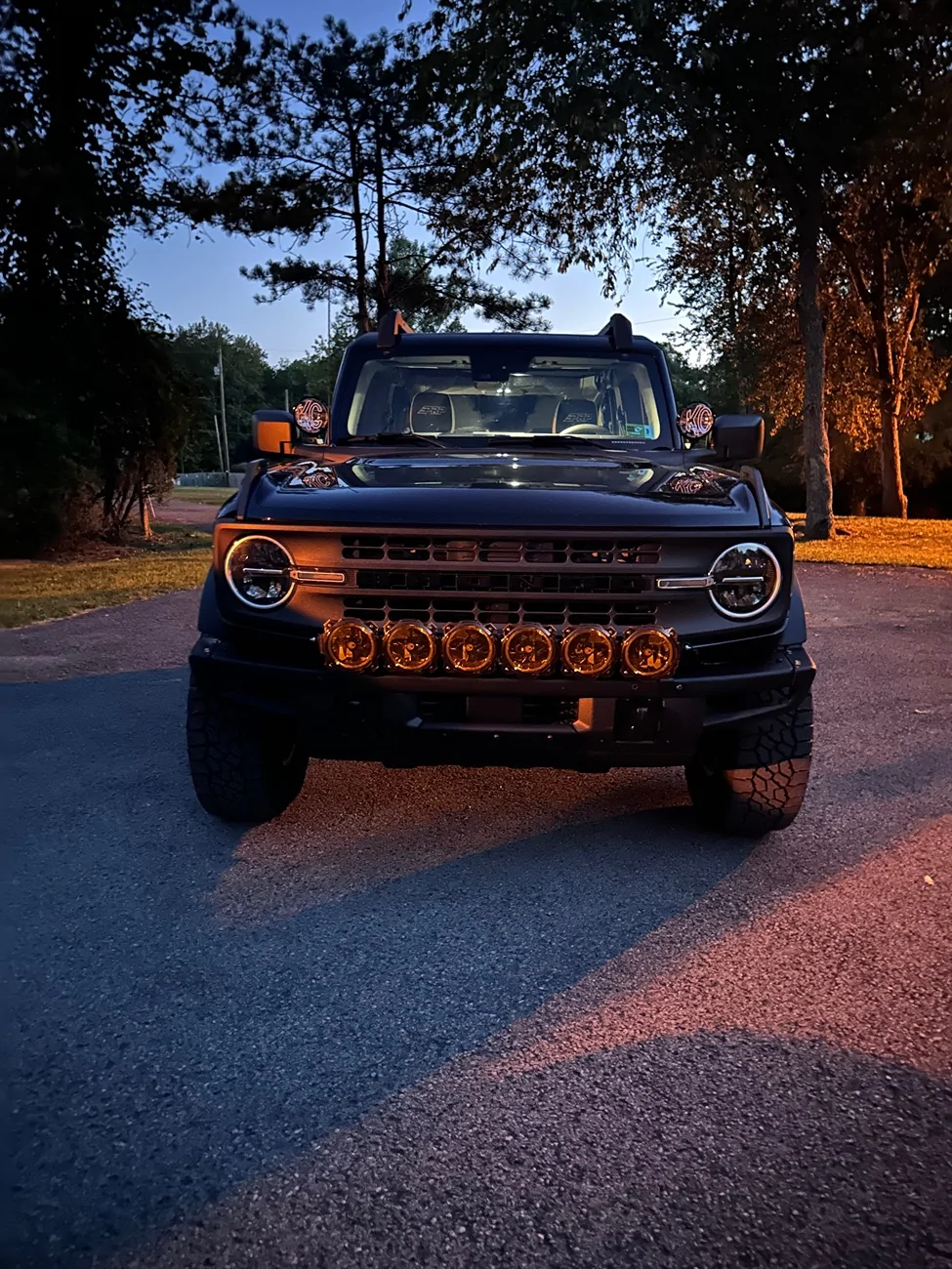Ford Bronco Ditch Lights - Large vs. Small IMG_2755
