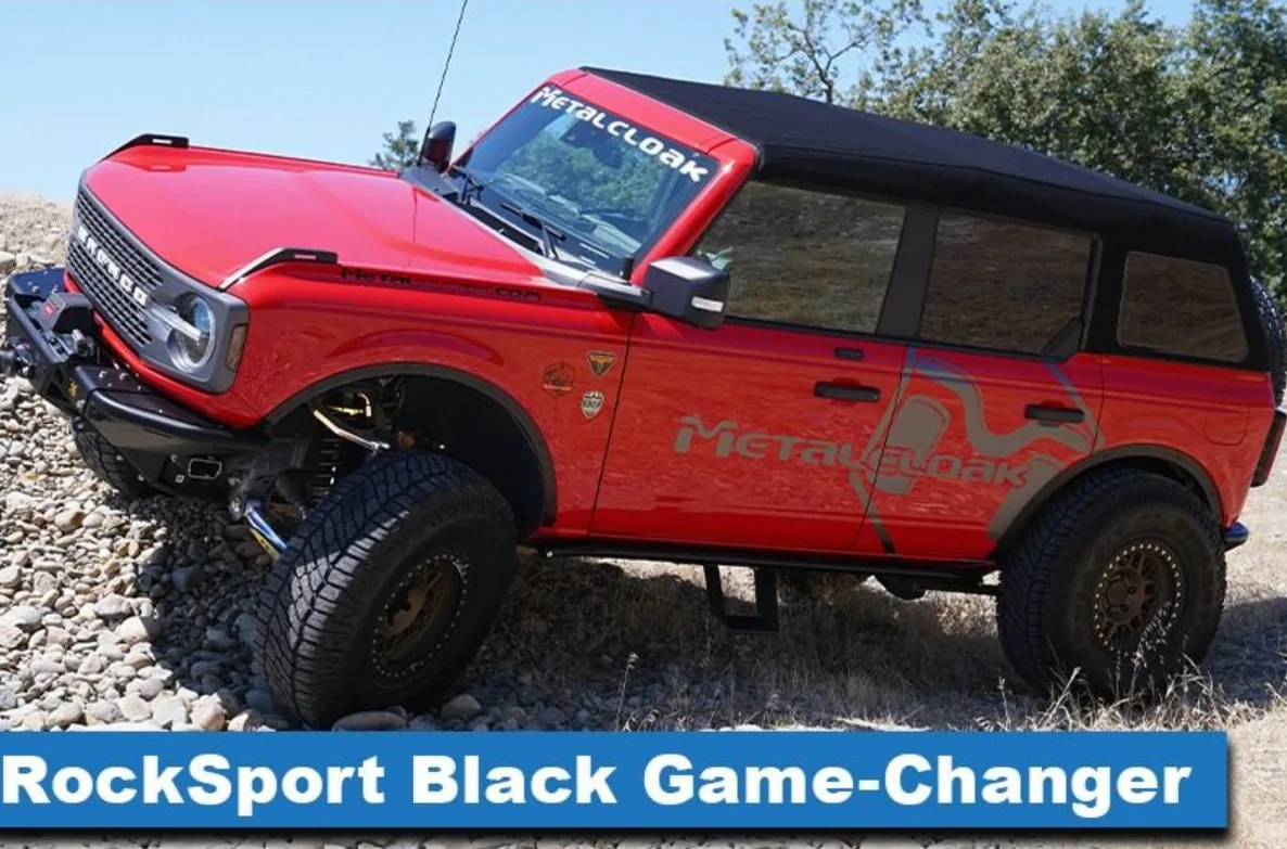 Ford Bronco Metalcloak Game-Changer Suspension - Featuring RockSport BLACK Coilovers! RockSport Black Bronco