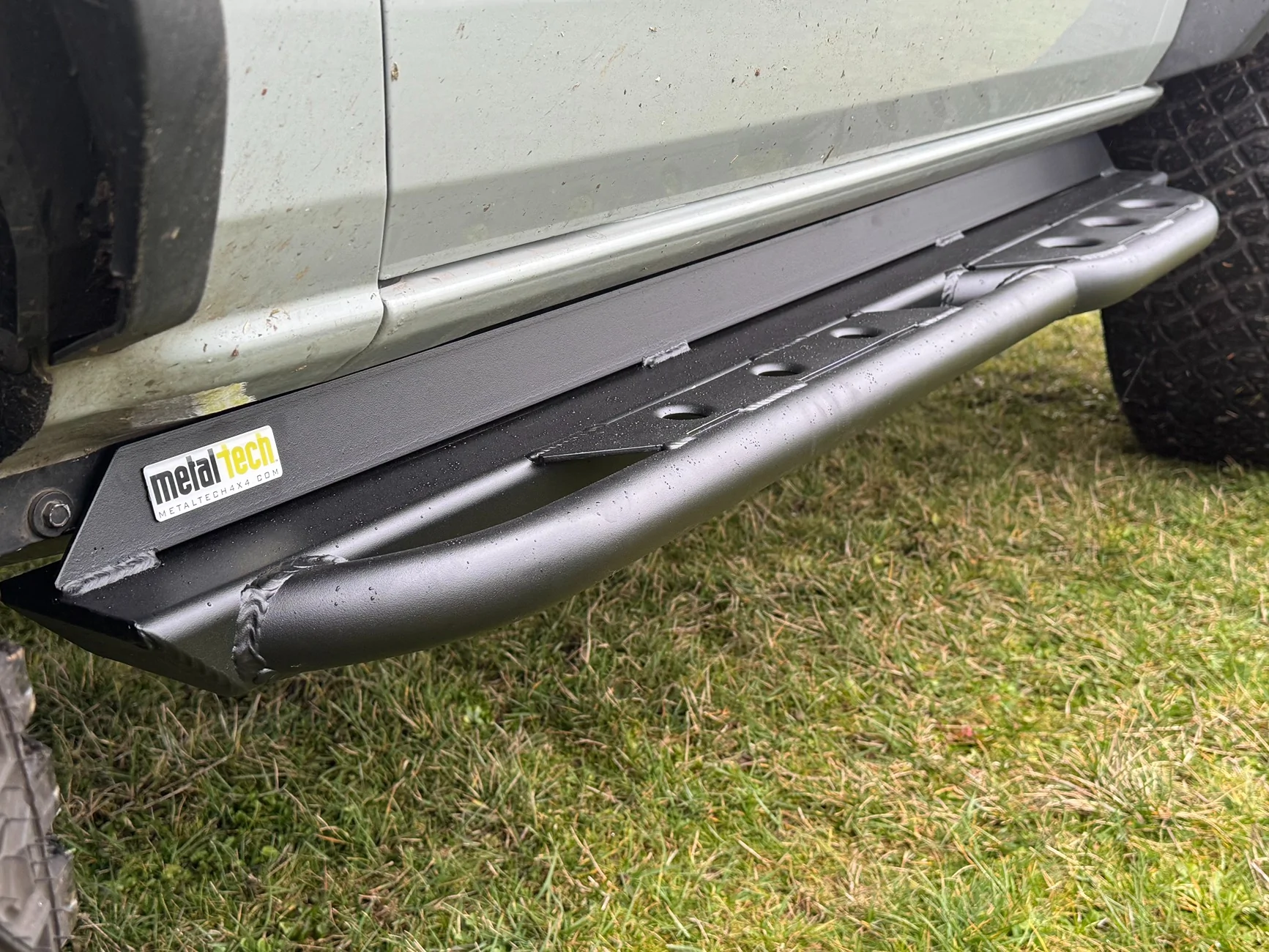 Ford Bronco Frame Mounted Rock Sliders by Metal-tech 4x4 - Made in house here in the USA IMG_7414