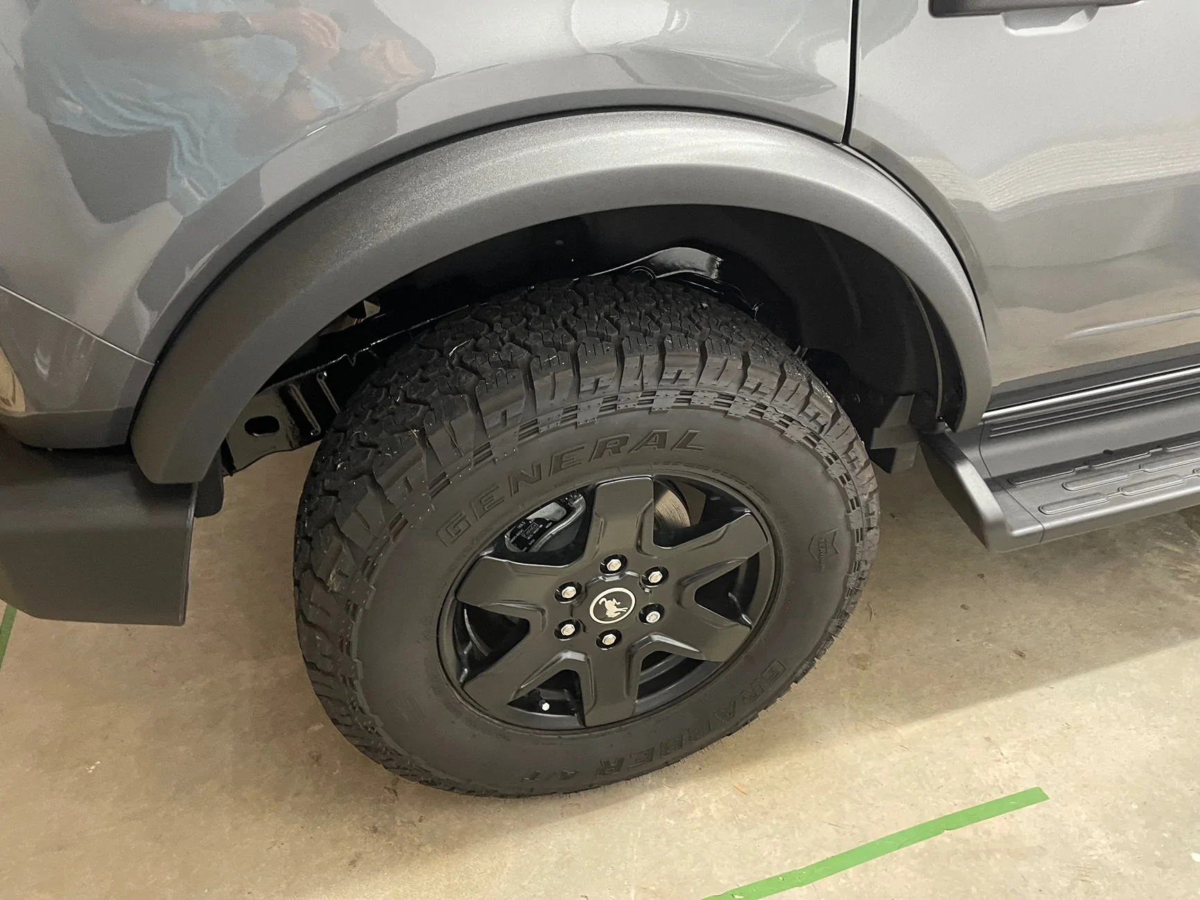 Ford Bronco Iag trail shield mudflaps + 2025 oem running board IMG_1111
