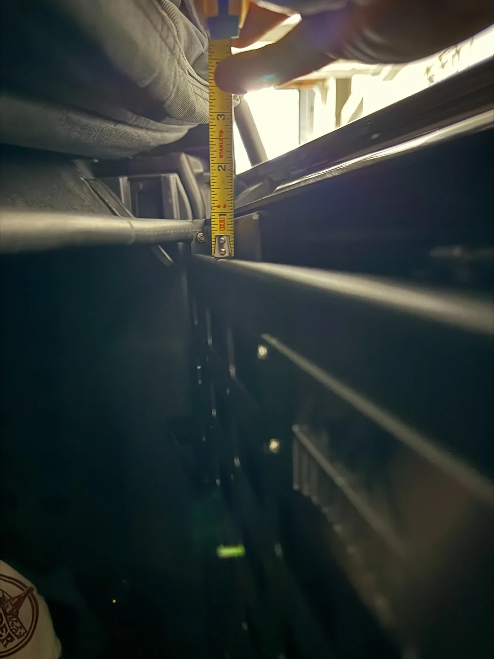 Ford Bronco Ford tailgate table interferes with cargo area enclosure IMG_8656