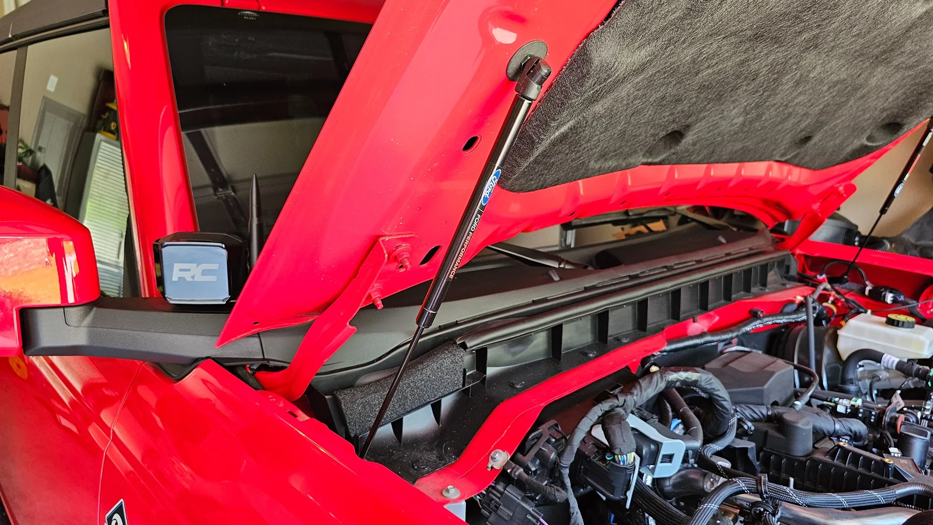 Ford Bronco Ford Performance Hood Struts installed 1000020641